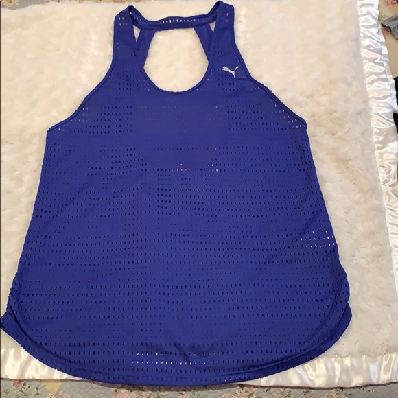 Navy Puma workout tank - Picture 3 of 5